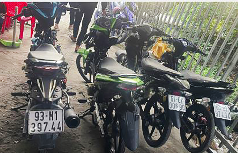 Phương tiện "độ" bị Phòng CSGT Công an tỉnh Đồng Tháp tạm giữ. Ảnh: CAĐT.