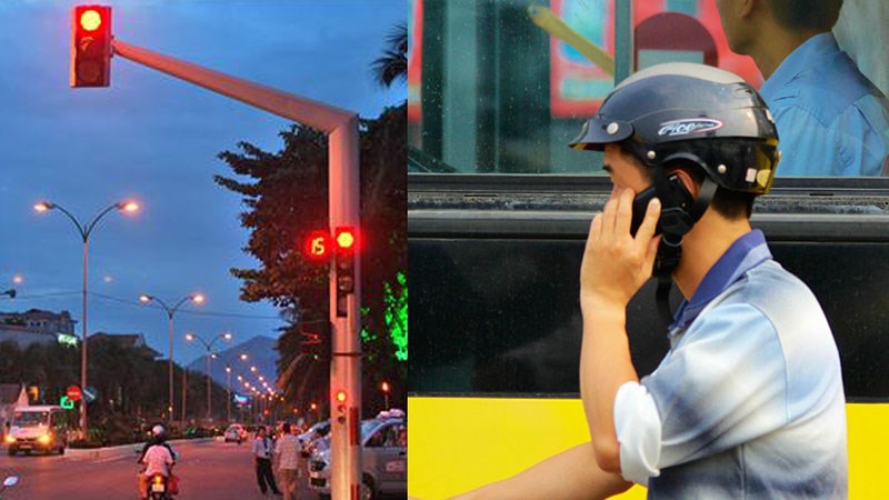 Có bị phạt nguội nếu dùng điện thoại khi xe đang dừng đèn đỏ?