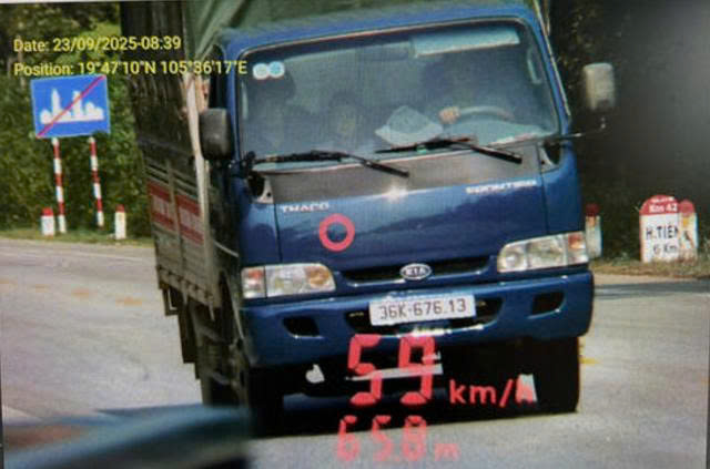 424 xe vi pham tốc độ ở Thanh Hoá cần nộp phạt nguội theo Nghị định 168