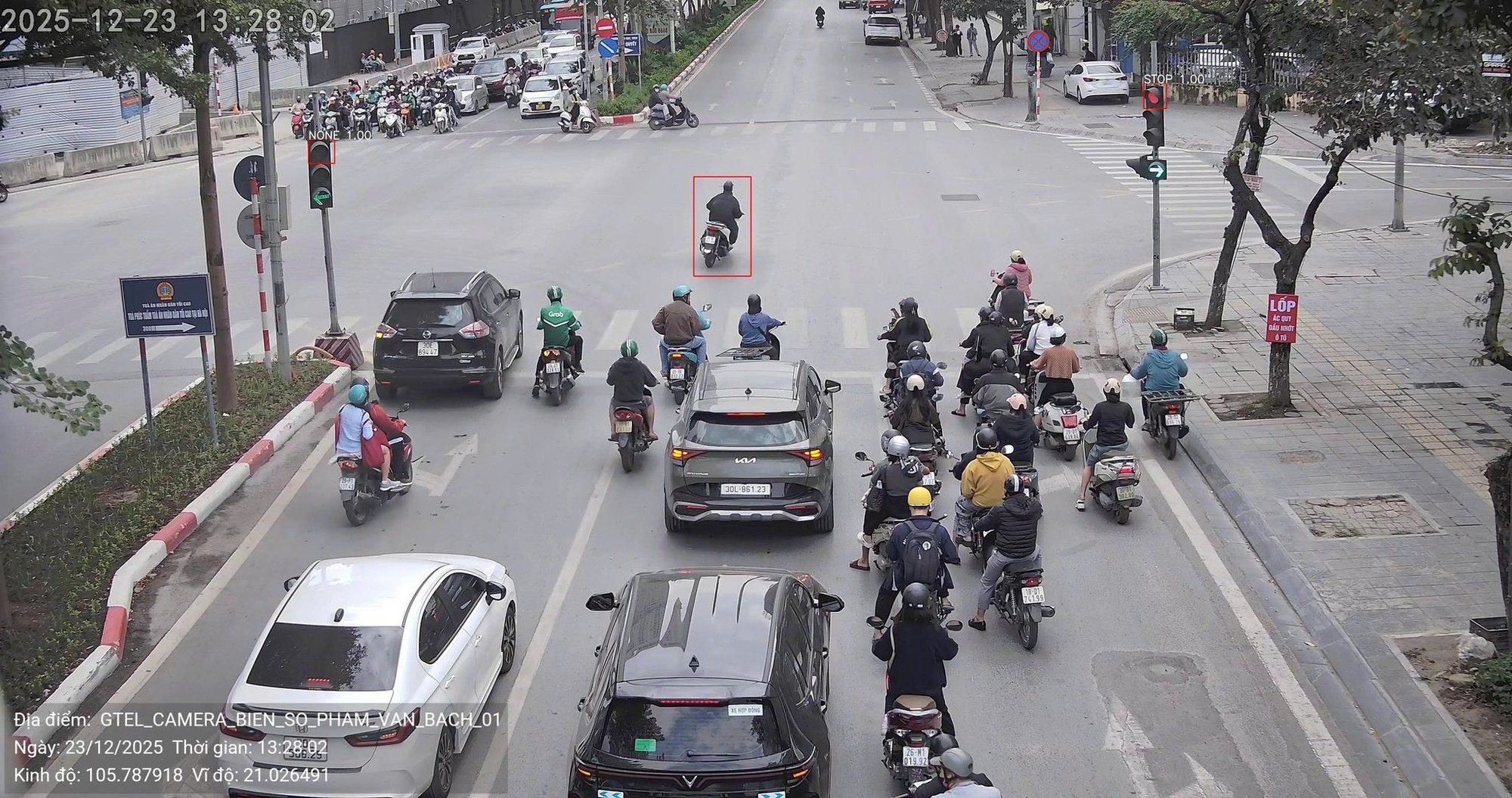 Vi phạm vượt đèn đỏ được camera A.I ghi hình và sẽ bị phạt nguội theo quy định