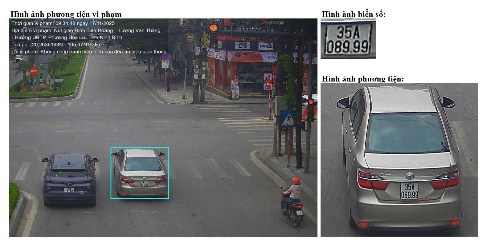 Danh sách phương tiện vi phạm phạt nguội tại Ninh Bình và Hưng Yên tháng 11/2025