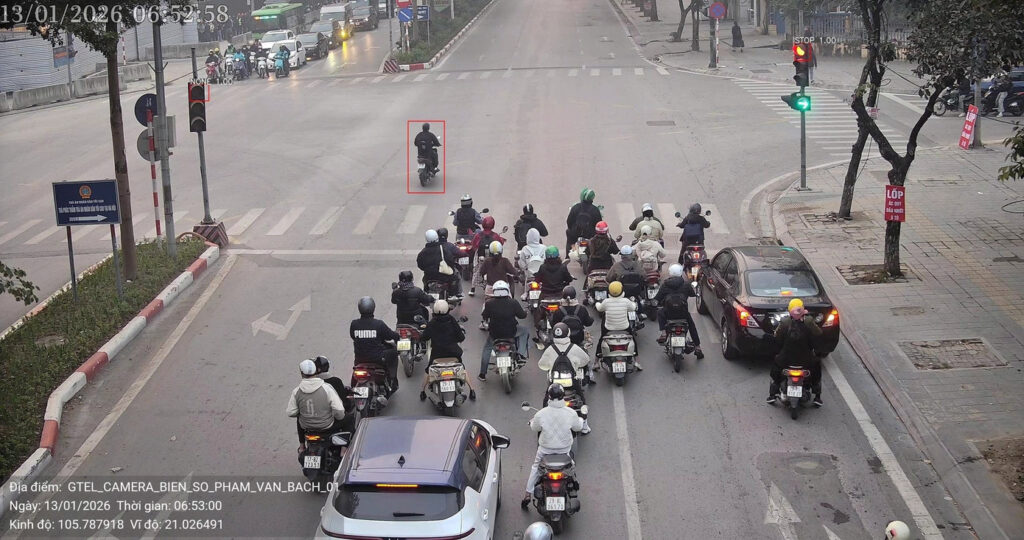Lỗi không chấp hành tín hiệu đèn giao thông là hành vi phạt nguội phổ biến nhất được camera AI ghi nhận. Ảnh: Cục CSGT.